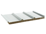 Corrugated steel sandwich roof panel (Rockwool insulation)