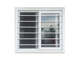 Integrated plastic steel/aluminium window