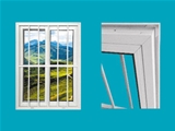 Integrated aluminium steel window